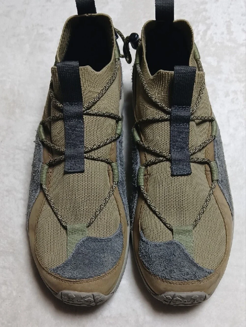 Merrell Jungle Moc Explorer Olive Green and Gray Slip-On Athletic Shoes Size 13